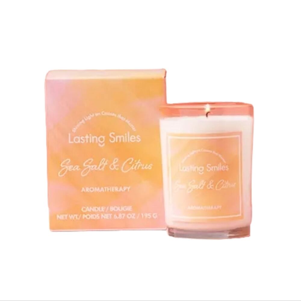Lasting Smiles Sea Salt & Citrus Aromatherapy Candle